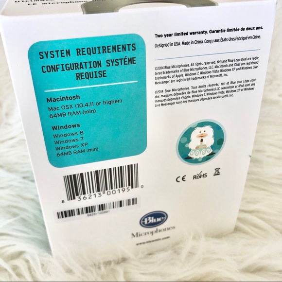 NWT Blue Yeti USB Microphone - Silver - Picture 6 of 8